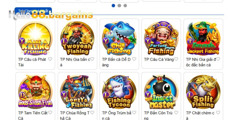 Bắn cá Hello88: Săn cá đại dương trùng ngàn quà khủng 5 Hàng trăm tựa game săn cá đổi thưởng đang chờ thành viên chinh phục